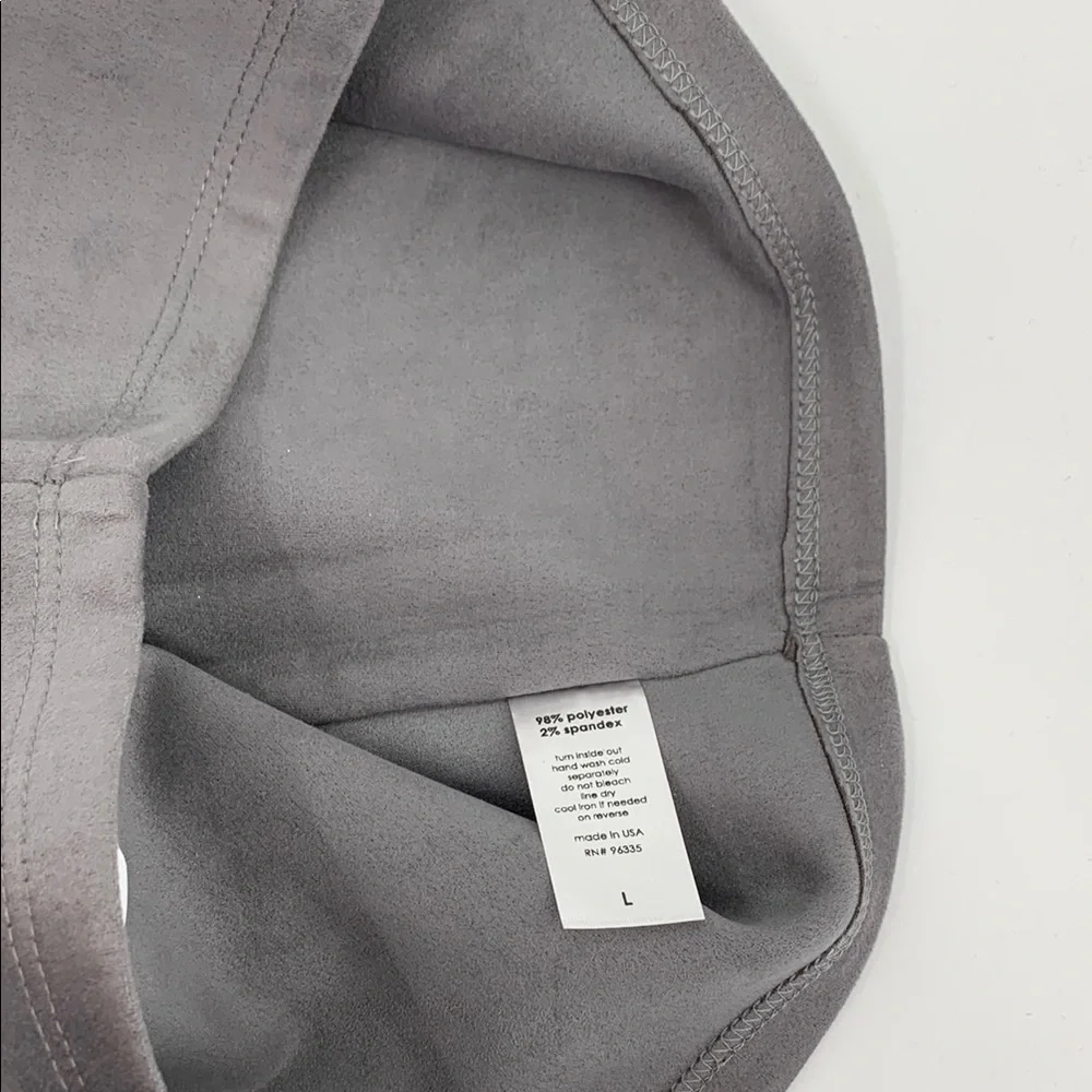 Susana Monaco Cropped wide strap tank top shirt blouse fitted gray silver new L